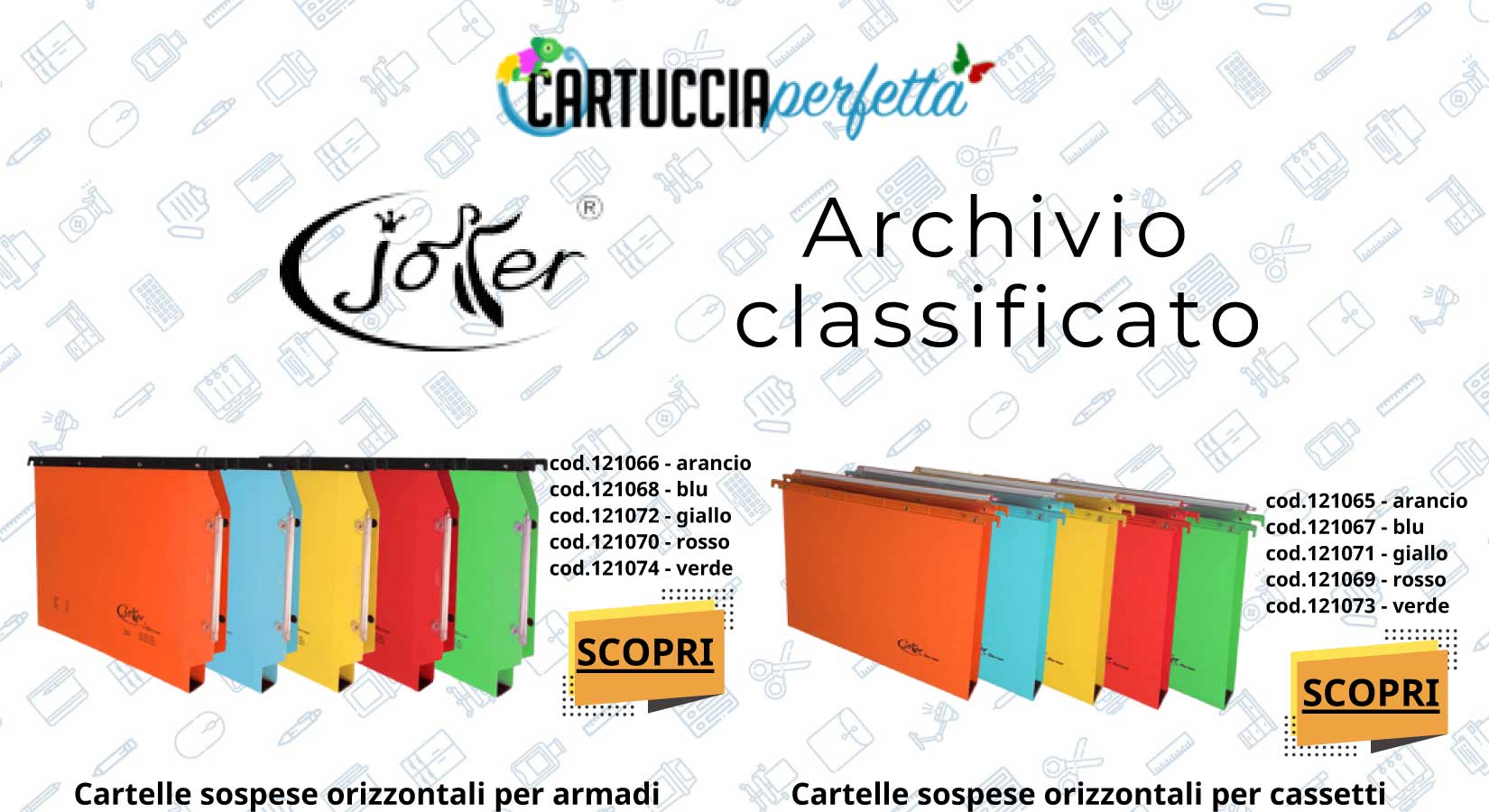 Joker le cartelle sospese per l archivio ufficio