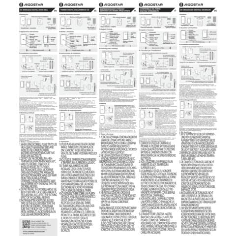 aigostar-kit-campanello-digitale-wireless-dc-bianco-nero-11x7xh-2-6-7-2x2x4-cm-197957