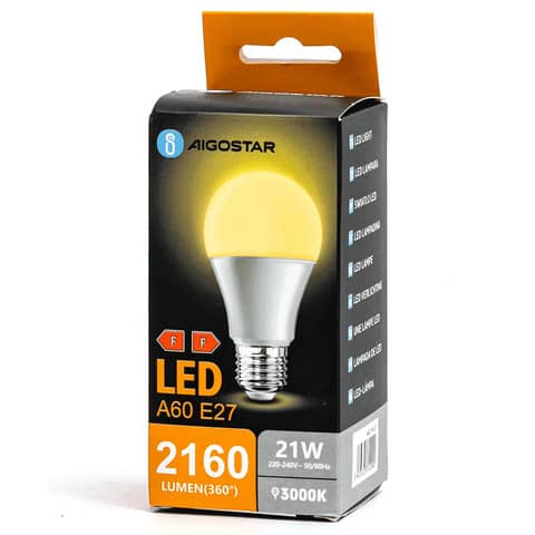 aigostar-lampadine-led-a60-e27-21w-luce-calda-3000k-312992