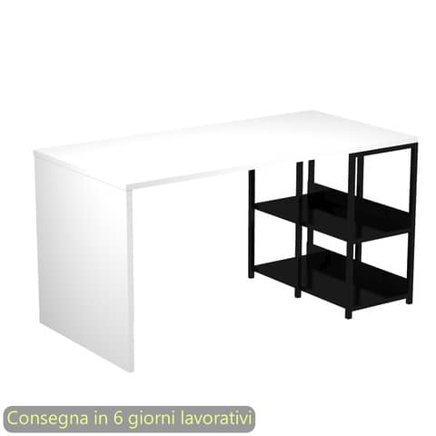 artexport-scrivania-compatta-libreria-metallo-nero-140x69xh-72-4-cm-piano-bianco-2767bx-3