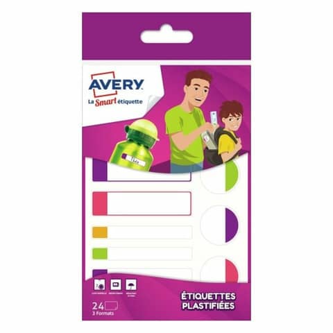 avery-etichette-plastificabili-resistenti-materiale-scolastico-3-formati-conf-24-pz-colori-fluo-