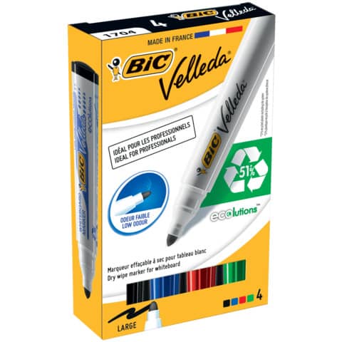 bic-astuccio-4-marcatori-p-tonda-whiteboard-velleda-1701-recycled