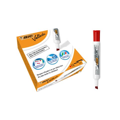 bic-marcatore-lavagne-bianche-velleda-1791-punta-scalpello-tratto-3-3-4-6mm-rosso-9431981