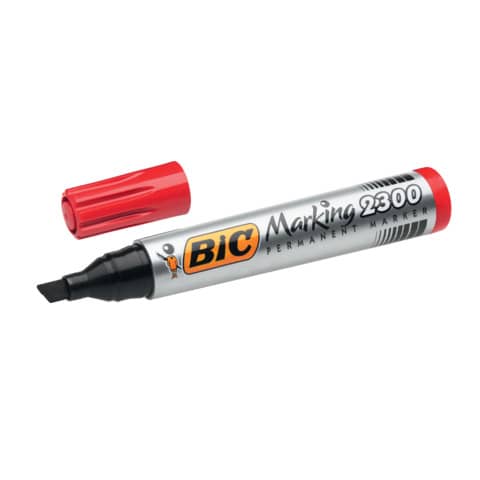 bic-marcatore-permanente-marking-2300-punta-scalpello-3-7-5-5-mm-rosso-8209243