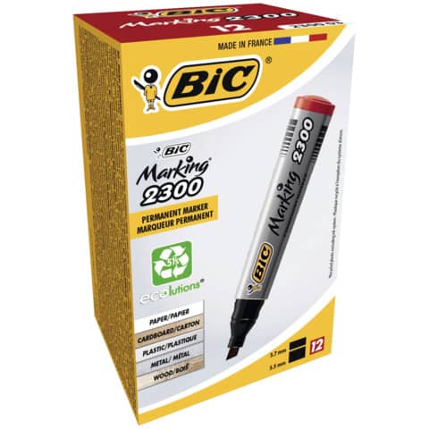 bic-marcatore-permanente-marking-2300-punta-scalpello-3-7-5-5-mm-rosso-8209243