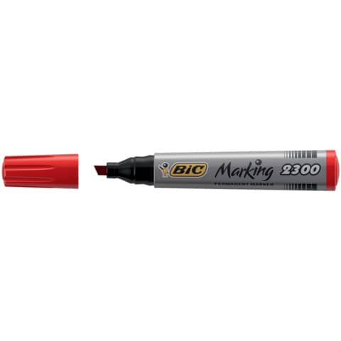 bic-marcatore-permanente-marking-2300-punta-scalpello-3-7-5-5-mm-rosso-8209243