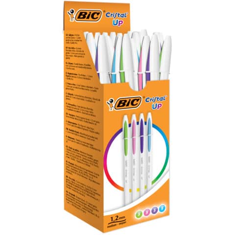 bic-penna-sfera-cappuccio-cristal-up-m-1-2-mm-assortiti-scatola-20-950446