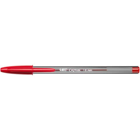 bic-penna-sfera-cristal-large-1-6-mm-rosso-conf-50-pezzi-951625