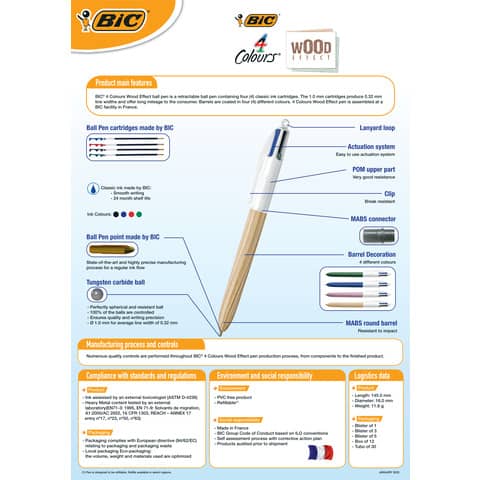 bic-penna-sfera-scatto-4-colours-1-mm-fusto-wood-effect-508964