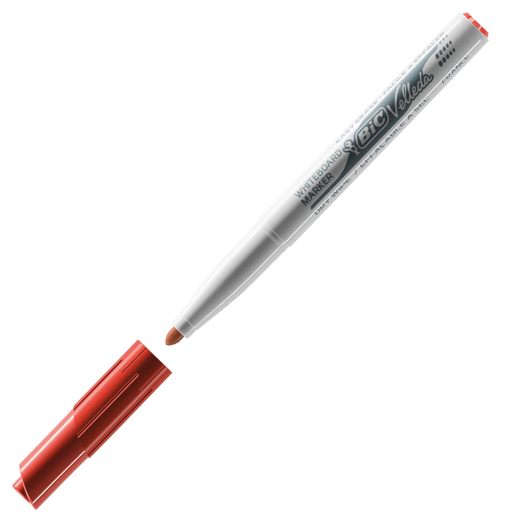 bic-pennarello-velleda-1741-punta-tonda-whiteboard-rosso