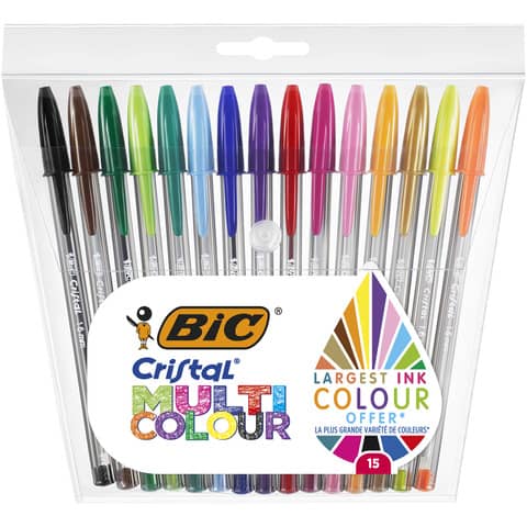 bic-penne-sfera-cappuccio-cristal-large-multicolour-1-6-mm-assortiti-conf-15-pezzi-964899