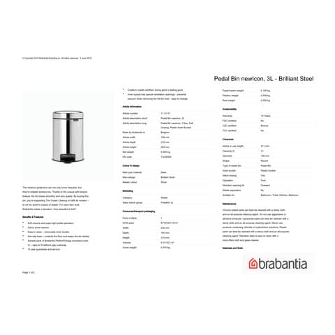 brabantia-pattumiera-pedale-pedal-bin-new-icon-3l-17x23-5x26-5-cm-3-litri-inox-lucido-113147