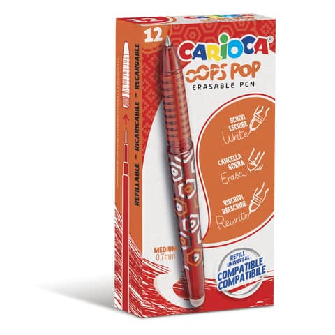 carioca-penna-cancellabile-oops-pop-punta-media-0-7-mm-conf-12-rosso-42044-03