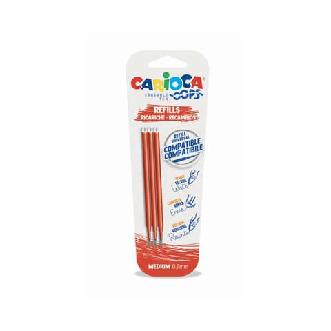 carioca-refill-penne-cancellabili-oops-0-7-mm-blister-3-pz-rosso-43041-03