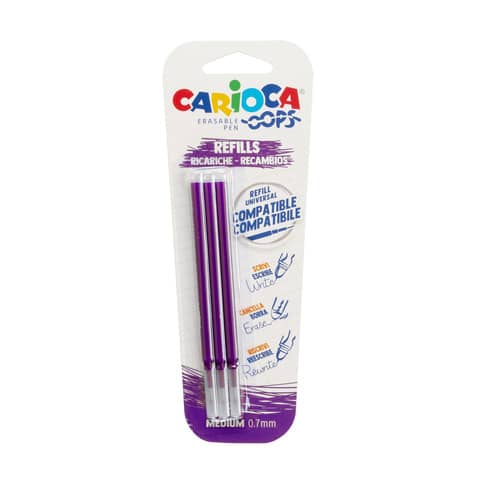 carioca-refill-penne-cancellabili-oops-0-7-mm-blister-3-pz-viola-43041-09