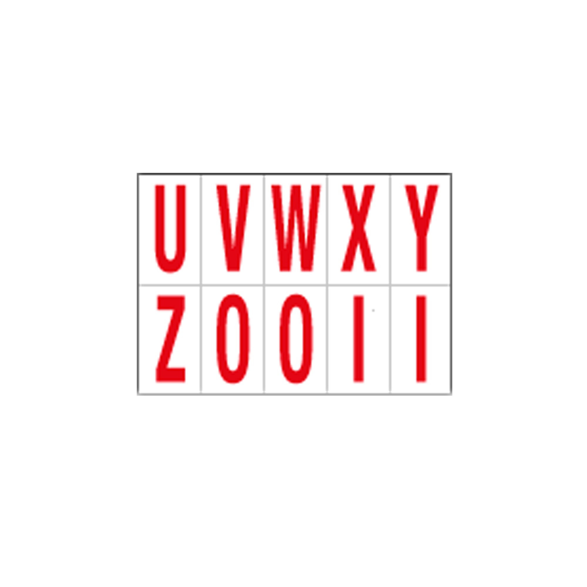 cartelli-segnalatori-foglio-10-lettere-autoadesive-u-z-rosso-bianco-70x124mm