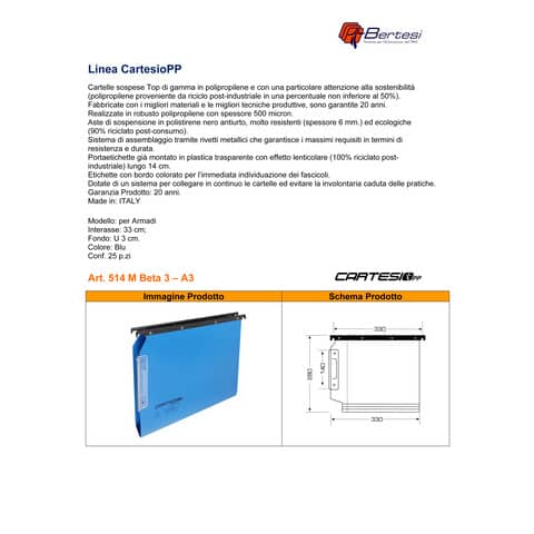 cartesio-pp-ec-cartelle-sospese-laterali-armadi-33-cm-fondo-u-3-cm-blu-conf-25-pezzi-514-m-beta-3-a3