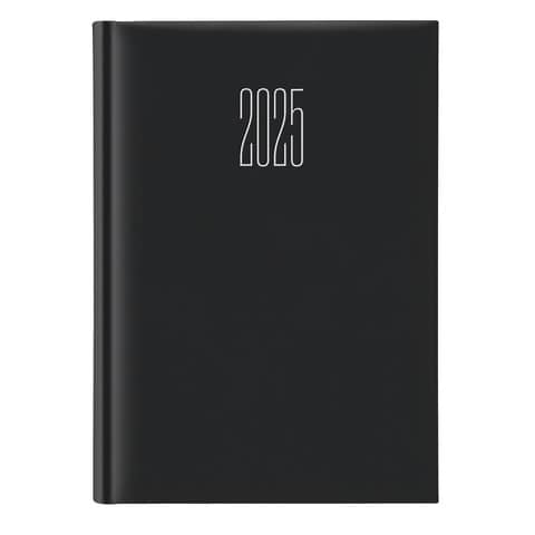 cartucciaperfetta-agenda-2025-giornaliera-gommato-s-d-abbinati-14-3x20-5-cm-nero-25-064000406c