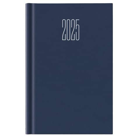 cartucciaperfetta-agenda-2025-giornaliera-s-d-abbinati-11x16-5-cm-gommato-blu-25-062100401c