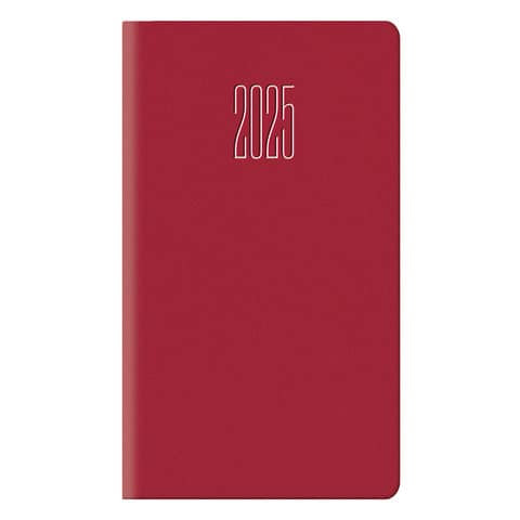 cartucciaperfetta-agenda-2025-settimanale-tascabile-8x14-cm-gommato-rosso-25-055200403c