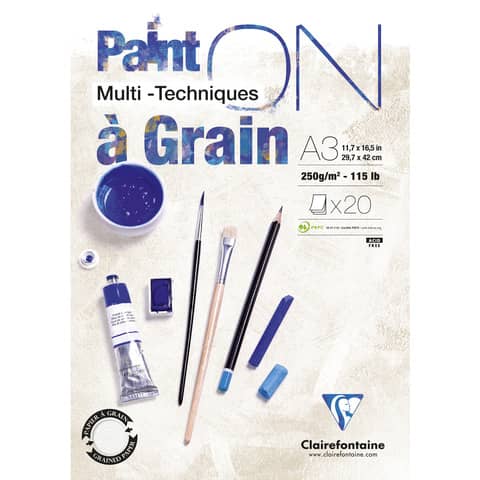 clairefontaine-blocco-collato-painton-grain-conf-2-pz-formato-a3-975050c