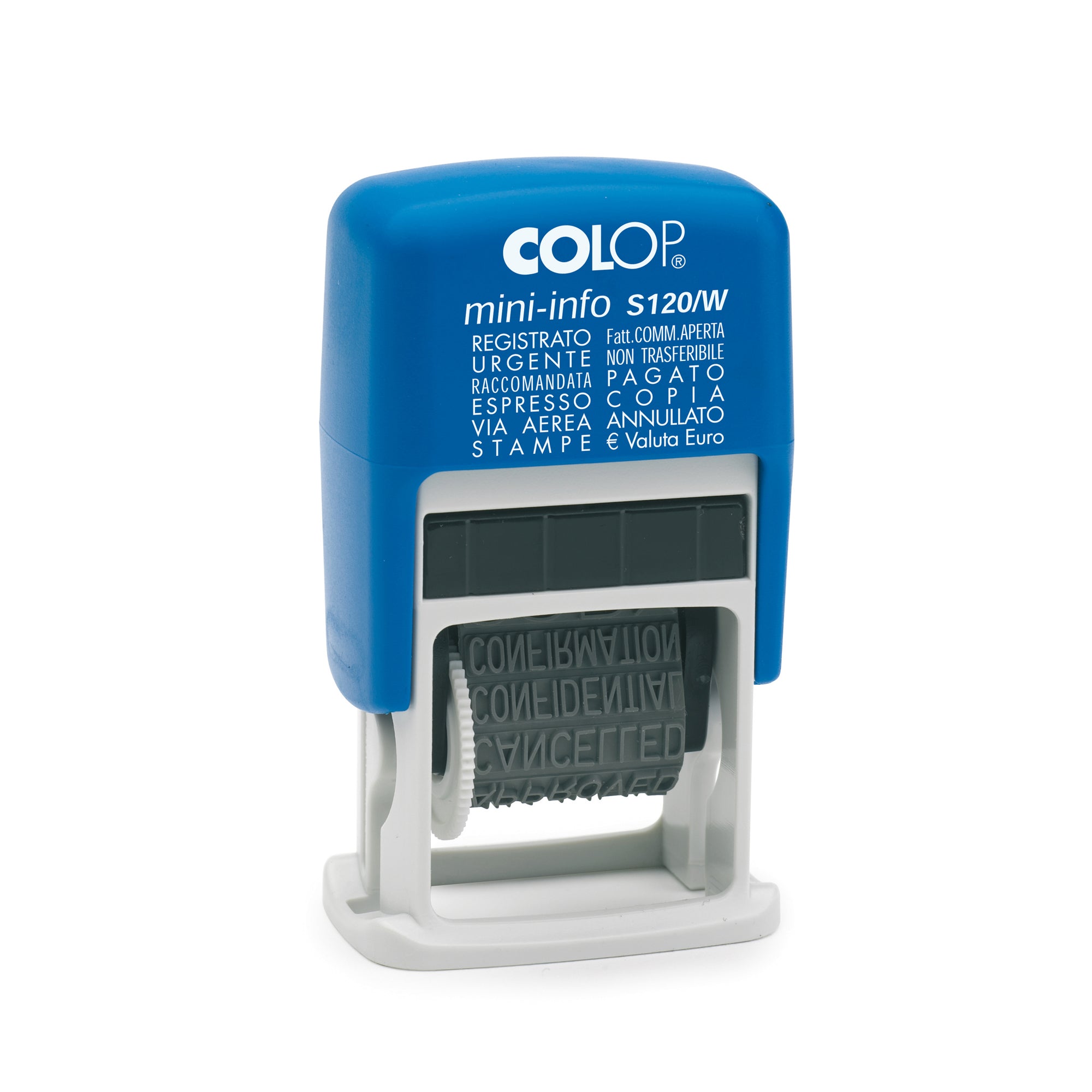 colop-timbro-mini-polinomio-s120-w-12diciture-4mm-autoinchiostrante