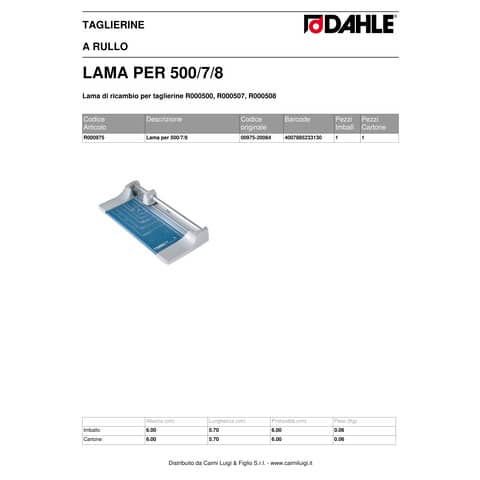 dahle-lama-ricambio-roll-cut-46-56-56-66-00500-00507-00508-grigio-r000975