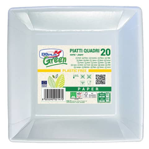 dopla-green-piatti-quadrati-carta-bi-fibra-vergine-conf-20-pz-bianco-quadrati-185x185-mm-11805