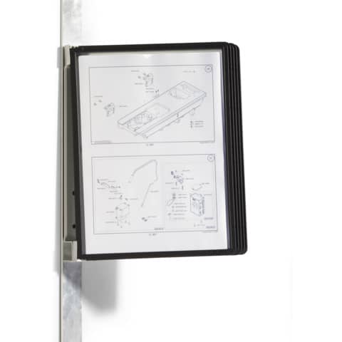 durable-leggio-parete-vario-magnet-wall-5-pannelli-a4-nero-591401