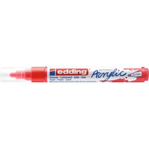 edding-marcatore-acrilico-5100-punta-tonda-2-3-mm-tratto-medio-rosso-traffico-4-5100902