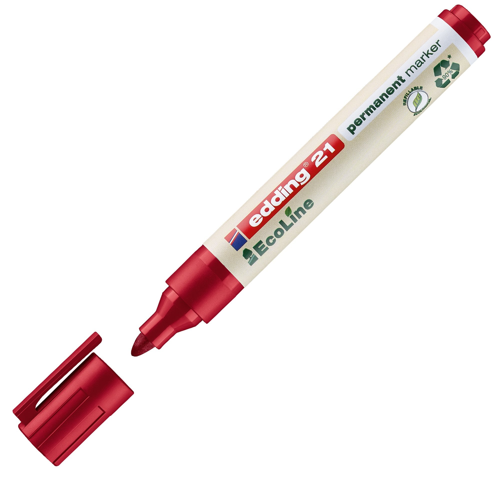 edding-marcatore-permanente-21-ecoline-p-conica-rosso