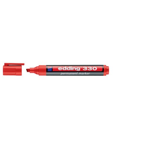 edding-marcatore-permanente-330-punta-scalpello-1-5-mm-rosso-e-330-002