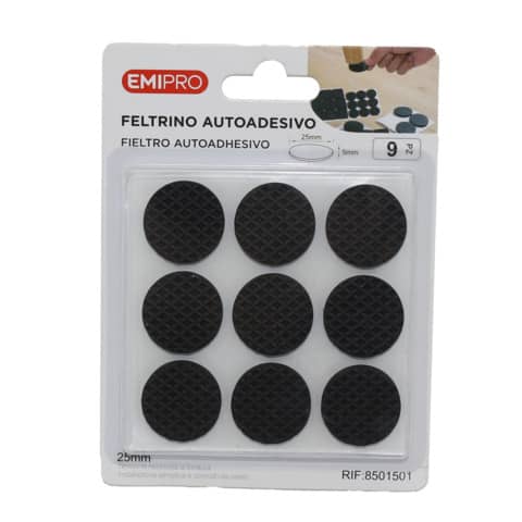 emi-feltrino-adesivo-tondo-25-mm-nero-conf-9-pezzi-8501501