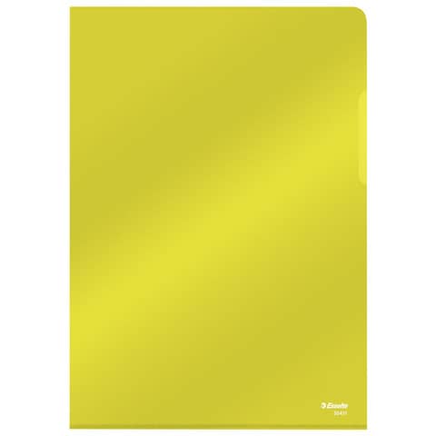 esselte-cartella-lucid-l-pvc-crystal-220x310-mm-conf-25-pezzi-giallo-554310