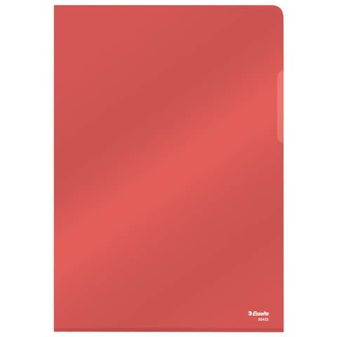 esselte-cartella-lucid-l-pvc-crystal-220x310-mm-conf-25-pezzi-rosso-554330