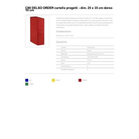 esselte-cartella-portaprogetti-c90-delso-order-dorso-10-cm-presspan-lucido-rosso-25x35-cm-390390160