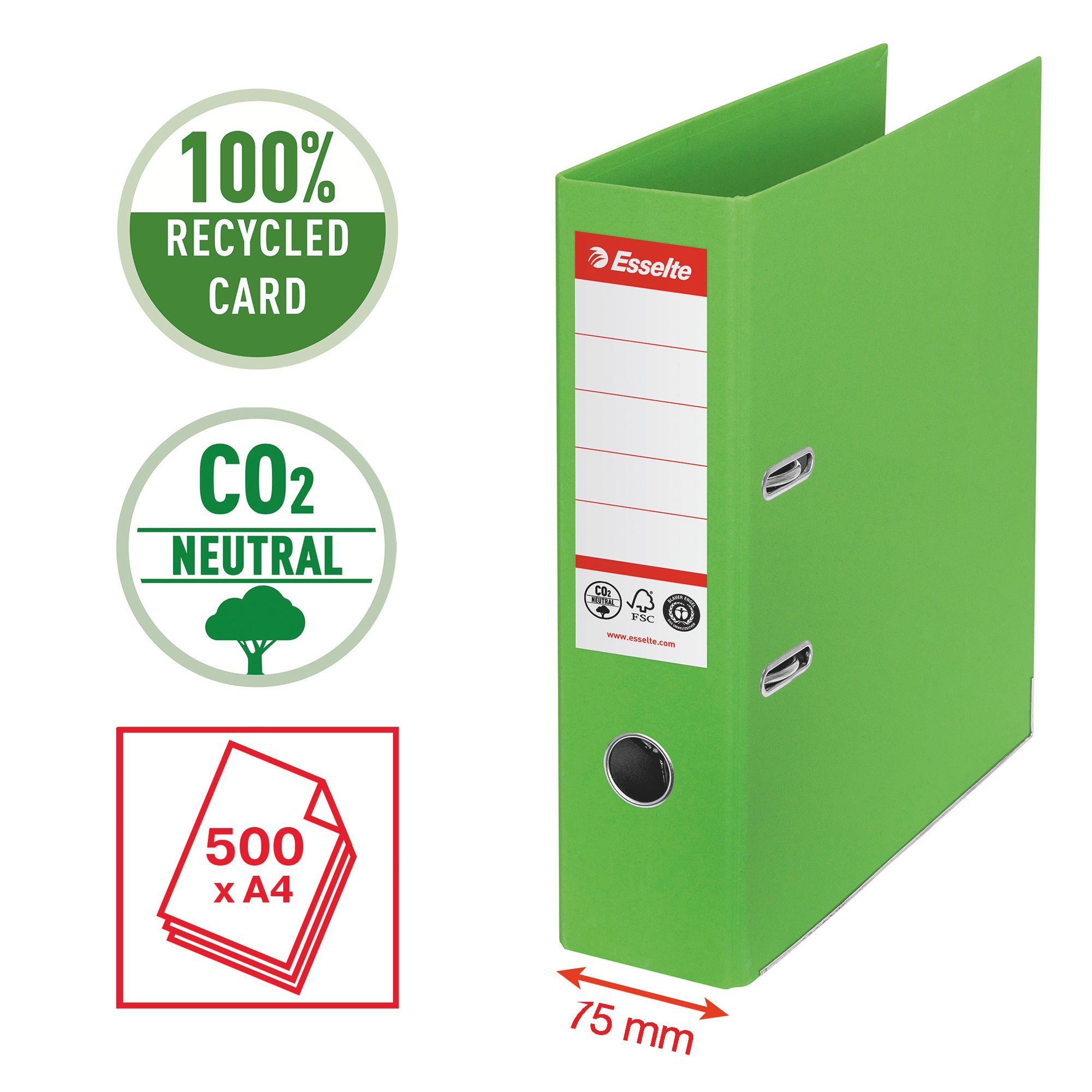 esselte-registratore-leva-dorso-75mm-verde-co2-neutral