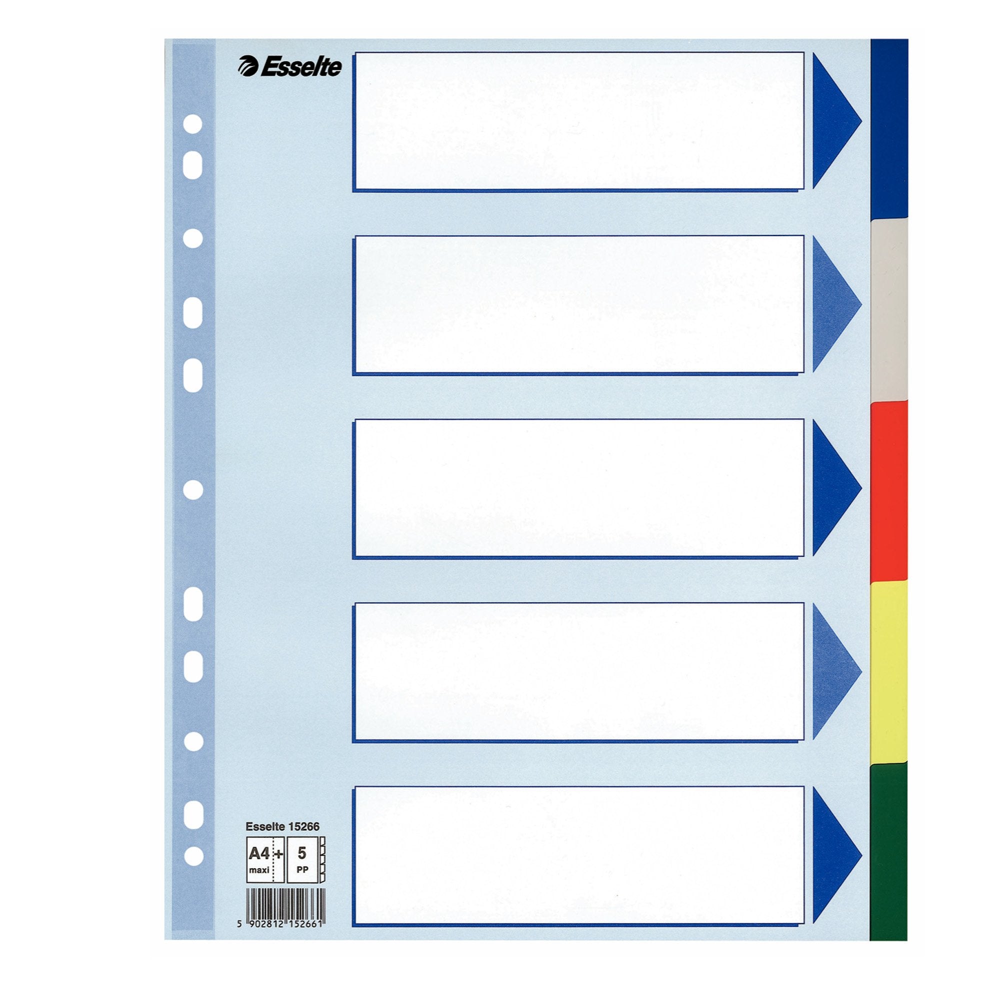 esselte-separatore-neutro-ppl-5-tasti-colorati-f-to-a4-maxi-24-5x29-7cm