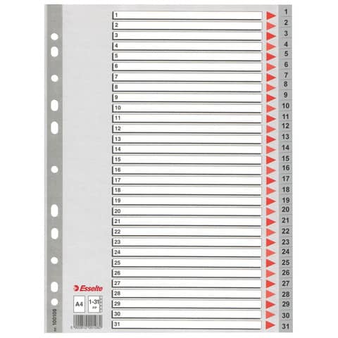 esselte-separatore-ppl-grigio-numerico-1-31-f-to-a4