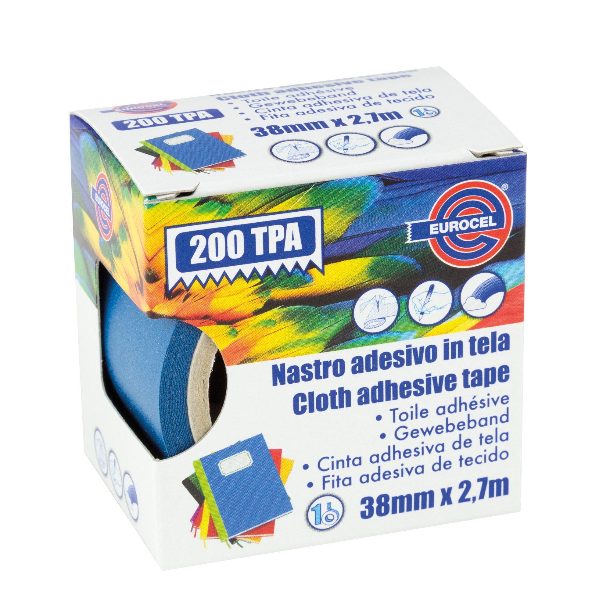 eurocel-nastro-adesivo-telato-tpa-blu-200-38mmx2-7mt