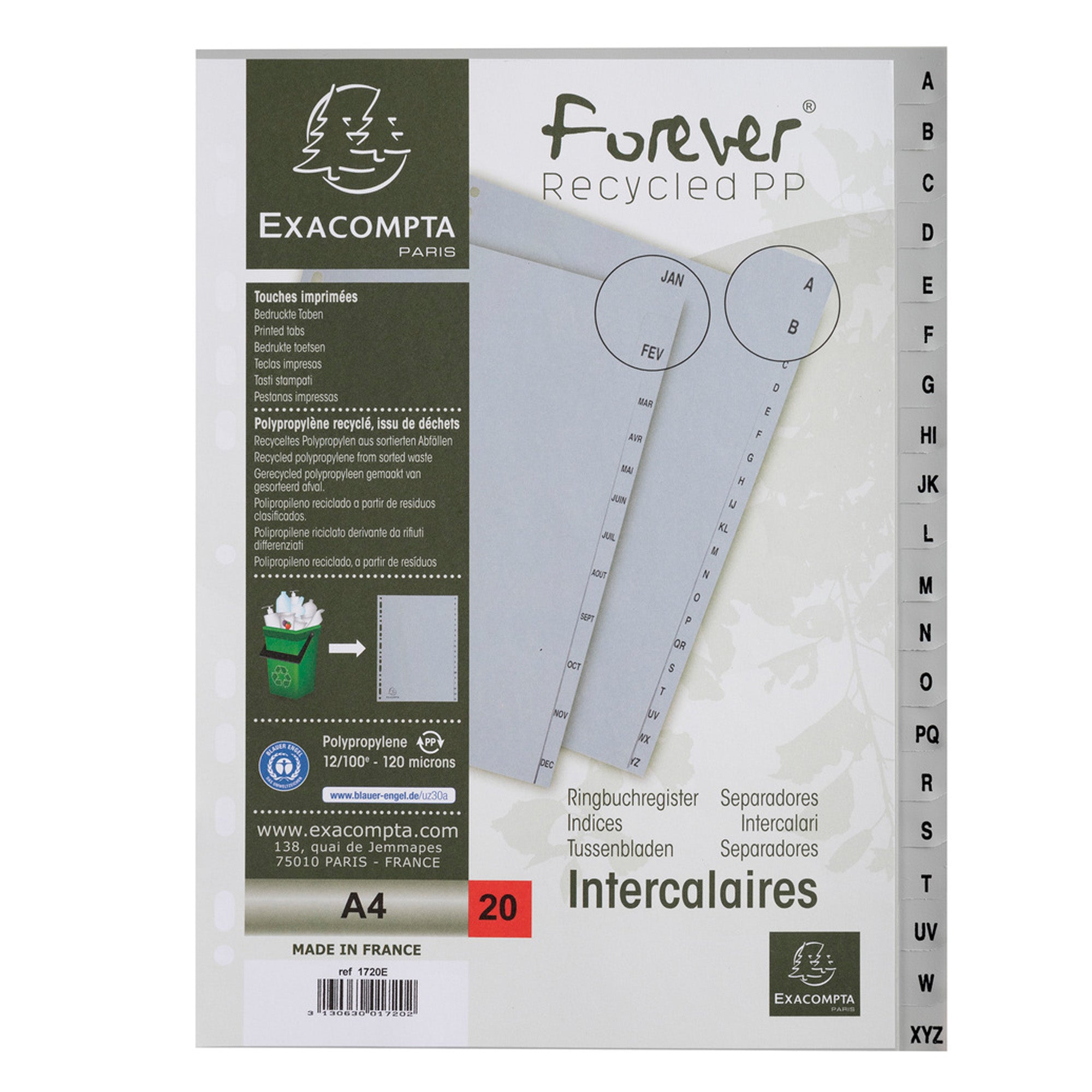 exacompta-intercalare-alfabetico-pp-riciclato-a-z-grigio-a4