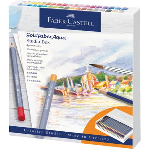 faber-castell-matite-acquarellabili-goldfaber-aqua-colori-assortiti-conf-38-pezzi-114616