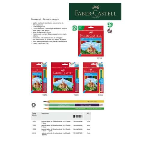 faber-castell-matite-colorate-eco-castello-conf-24-3-bicolor-110324