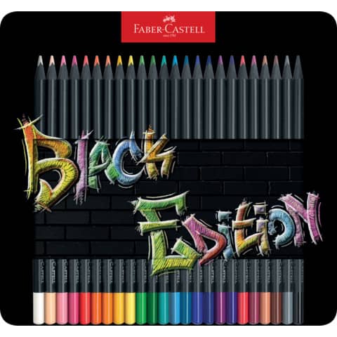faber-castell-matite-colorate-faber-castell-black-edition-colori-assortiti-conf-24-pezzi-116425