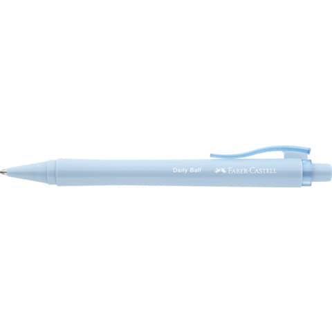 faber-castell-penna-sfera-daily-ball-xb-inchiostro-blu-conf-10-pz-colore-fusto-blu-cielo-140689