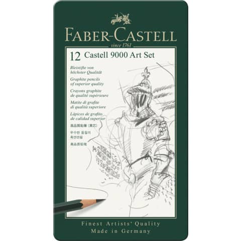 faber-castell-set-matite-9000-gradazioni-8b-2h-12-gradazioni-assortite-119065