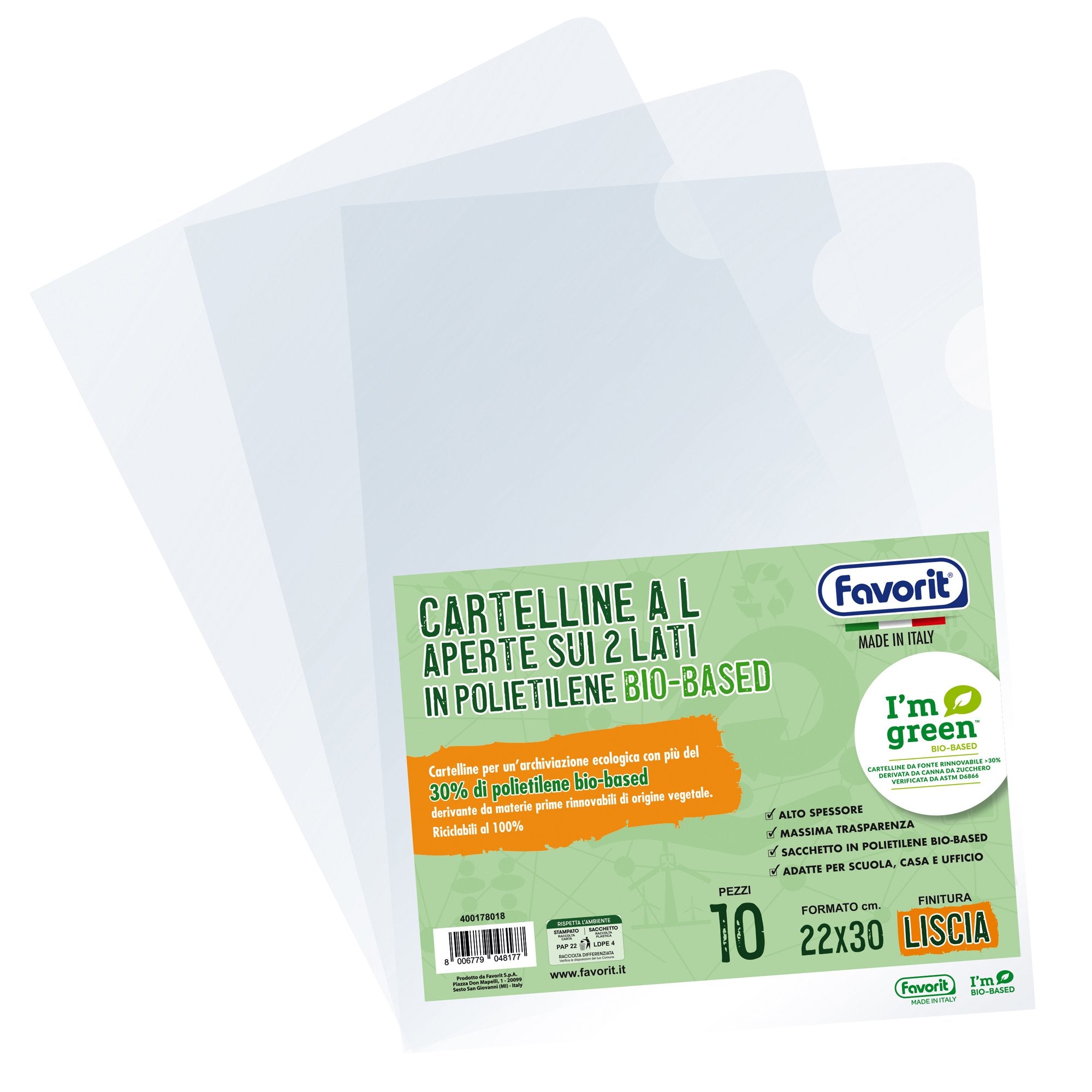 favorit-10-cartelline-l-22x30-pe-bio-based-trasparente-liscio-superior