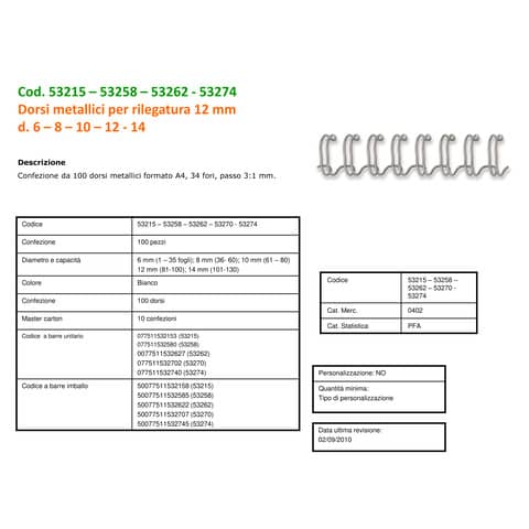 fellowes-dorsi-metallici-14-mm-bianco-capacita-101-130-fogli-conf-100-53274