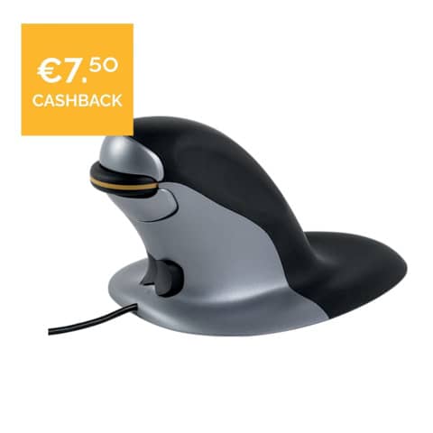 fellowes-mouse-verticale-penguin-grande-filo-grigio-nero-9894401