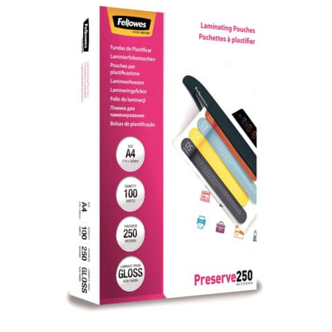 fellowes-scatola-100-pouches-preserve250-250mic-a4